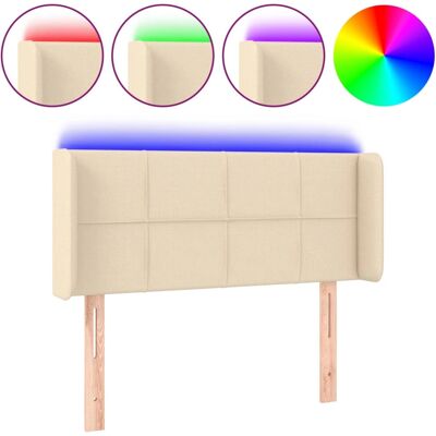 vidaXL Kopfteil Creme - Modernes LED-Kopfteil vidaXL Kopfteil Creme - Modernes LED-Kopfteil