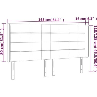 vidaXL Kopfteil mit LED-Lichtern - Verstellbar, Bunt, Modernes Design vidaXL Kopfteil mit LED-Lichtern - Verstellbar, Bunt, Modernes Design
