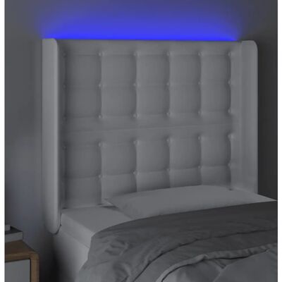 Tête de lit LED blanche moderne - Support de lit - Publicité Tête de lit LED blanche moderne - Support de lit - Publicité