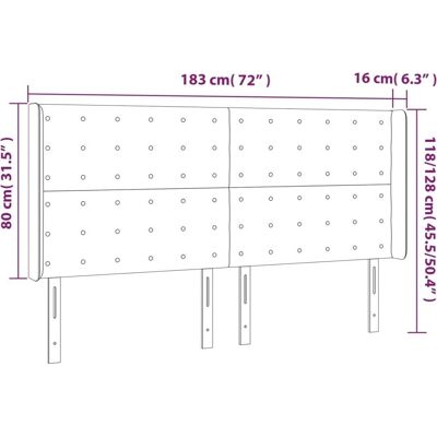 MAISONCHIC Weiß LED-Kopfteil - Bettzubehör MAISONCHIC Weiß LED-Kopfteil - Bettzubehör