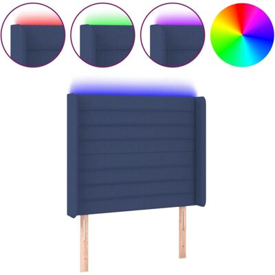 vidaXL Kopfteil mit LED - Blau vidaXL Kopfteil mit LED - Blau
