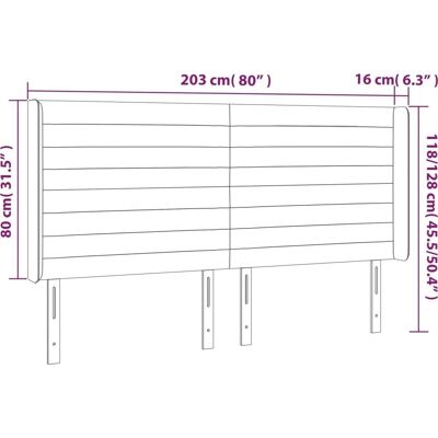 vidaXL Kopfteil mit LED - Verstellbar, Bunte Lichter, Dunkelbraun vidaXL Kopfteil mit LED - Verstellbar, Bunte Lichter, Dunkelbraun