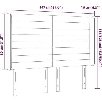 MAISONCHIC Modell - Samt LED-Kopfteil - Modernes Schlafzimmerdekor MAISONCHIC Modell - Samt LED-Kopfteil - Modernes Schlafzimmerdekor