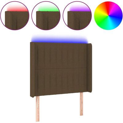 VidaXL Kopfteil - Verstellbares LED, Dunkelbraun - Kopfteil VidaXL Kopfteil - Verstellbares LED, Dunkelbraun - Kopfteil