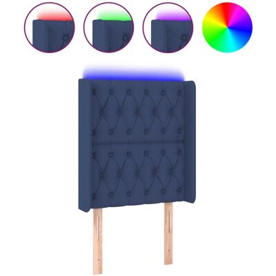vidaXL Kopfteil - Blau - Verstellbare LED - Modernes Design - Kopfteil vidaXL Kopfteil - Blau - Verstellbare LED - Modernes Design - Kopfteil