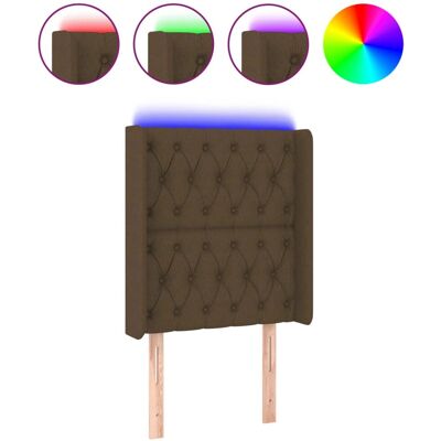 VidaXL Kopfteil Dunkelbraun - Verstellbares LED Modernes Bettgestell VidaXL Kopfteil Dunkelbraun - Verstellbares LED Modernes Bettgestell