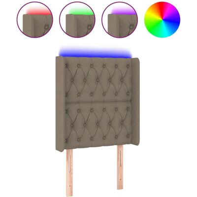 VidaXL Kopfteil Taupe - Modernes LED-Bettpanel VidaXL Kopfteil Taupe - Modernes LED-Bettpanel
