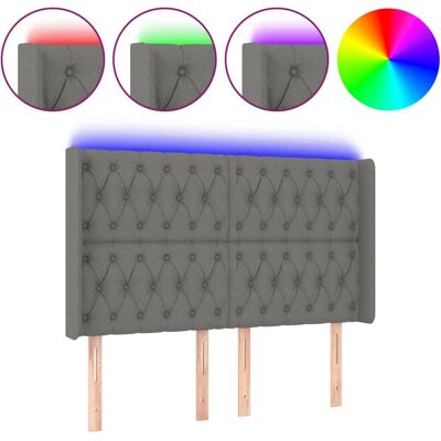 vidaXL Kopfteil mit LED - Dunkelgrau vidaXL Kopfteil mit LED - Dunkelgrau