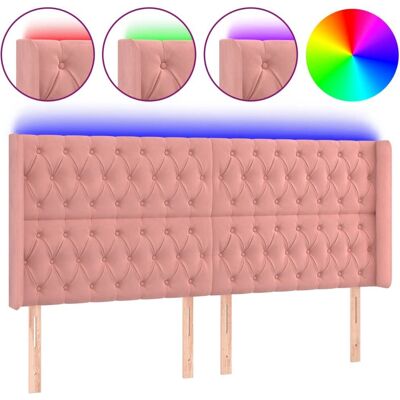 VidaXL Pink Velvet LED Kopfteil - Kopfteil VidaXL Pink Velvet LED Kopfteil - Kopfteil