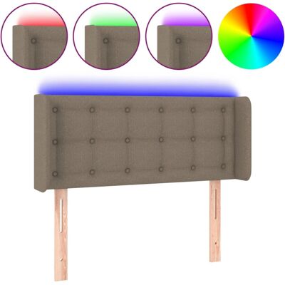 VidaXL Kopfteil - Taupe - Verstellbare LED-Lichter - Kopfteil VidaXL Kopfteil - Taupe - Verstellbare LED-Lichter - Kopfteil
