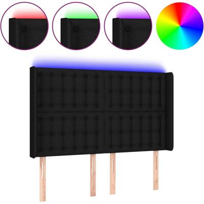 vidaXL Kopfteil/Fußteil Schwarz - LED, Höhenverstellbar, 147x16x118 cm vidaXL Kopfteil/Fußteil Schwarz - LED, Höhenverstellbar, 147x16x118 cm