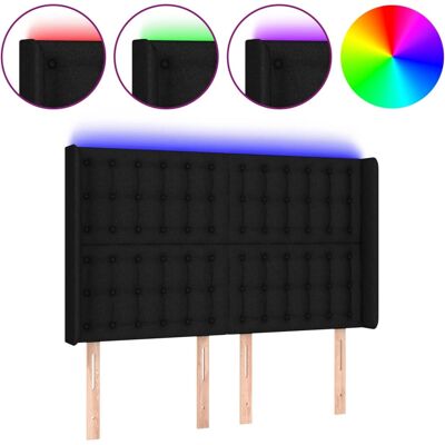 vidaXL Kopfteil - Verstellbares LED-Schwarzes Bettgestell vidaXL Kopfteil - Verstellbares LED-Schwarzes Bettgestell