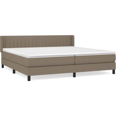 vidaXL Boxspringbett mit Matratze - Taupe - Bett vidaXL Boxspringbett mit Matratze - Taupe - Bett