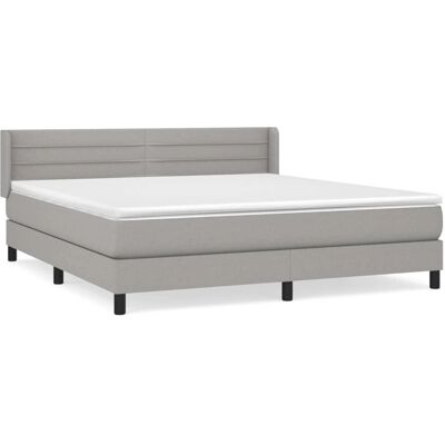 vidaXL 559719 Hellgraues Bett mit verstellbarem Kopfteil vidaXL 559719 Hellgraues Bett mit verstellbarem Kopfteil