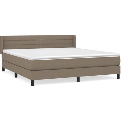 vidaXL Bett mit Matratze 160x200cm - Taupe vidaXL Bett mit Matratze 160x200cm - Taupe