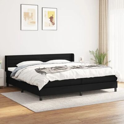 MAISONCHIC Schwarzes Pocketfederbett - Verstellbarer Kopfteil - Bettart MAISONCHIC Schwarzes Pocketfederbett - Verstellbarer Kopfteil - Bettart