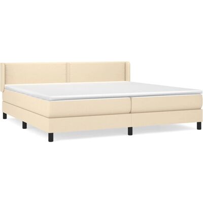 VidaXL Bed - Crème - Ondersteunend pocketveringmatras - Bed VidaXL Bed - Crème - Ondersteunend pocketveringmatras - Bed