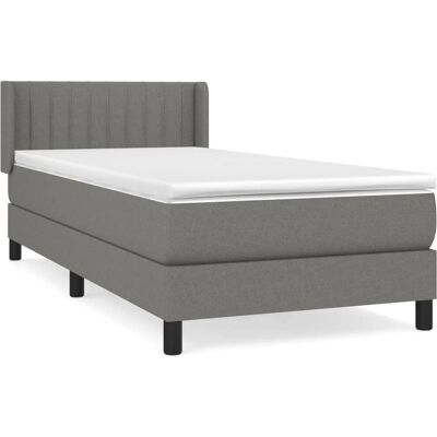 VidaXL Bett mit verstellbarem Kopfteil - Langlebiger Stoff, Taschenfederkernmatratze VidaXL Bett mit verstellbarem Kopfteil - Langlebiger Stoff, Taschenfederkernmatratze