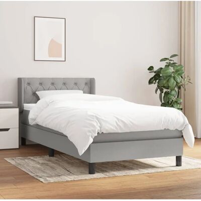 Maisonchic 80x200 cm Graues Stoffbett - Bett Maisonchic 80x200 cm Graues Stoffbett - Bett