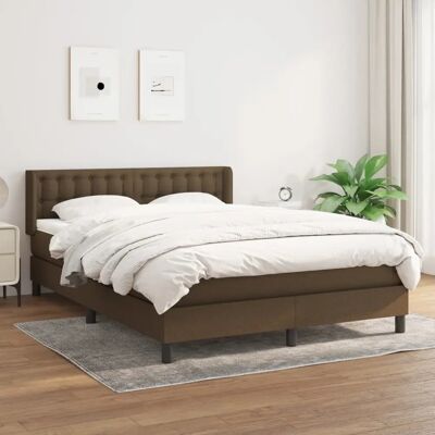 Maisonchic Dunkelbraune 140x200cm Bett - Federkernmatratze & Gestell Maisonchic Dunkelbraune 140x200cm Bett - Federkernmatratze & Gestell