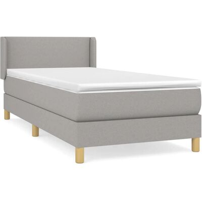 vidaXL 3130065 Hellgraues Stoffbett - Bett vidaXL 3130065 Hellgraues Stoffbett - Bett