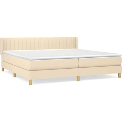 VidaXL 3130214 Bett - Creme, 180x200cm, mit Matratze & Rahmen VidaXL 3130214 Bett - Creme, 180x200cm, mit Matratze & Rahmen