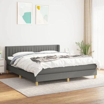 Maisonchic Dunkelgraues Taschenfederbett - Bett Maisonchic Dunkelgraues Taschenfederbett - Bett