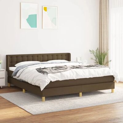 MAISONCHIC Dunkelbraune Bett mit Matratze & Kopfteil - Bettart MAISONCHIC Dunkelbraune Bett mit Matratze & Kopfteil - Bettart