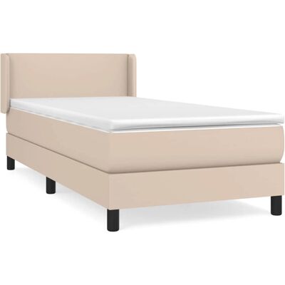 vidaXL Bett mit verstellbarem Kopfteil - Taschenfederkernmatratze - Kunstleder vidaXL Bett mit verstellbarem Kopfteil - Taschenfederkernmatratze - Kunstleder