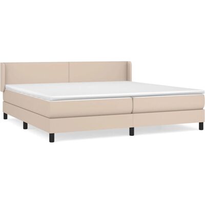 VidaXL Cappuccino Bett - Verstellbarer Kopfteil - Taschenfeder-Matratze - Betttyp VidaXL Cappuccino Bett - Verstellbarer Kopfteil - Taschenfeder-Matratze - Betttyp