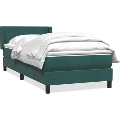 VidaXL Dunkelgrünes Samtbetten - Bett VidaXL Dunkelgrünes Samtbetten - Bett