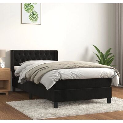 Hersteller Modell - Veloursbett mit verstellbarem Kopfteil - Bett Hersteller Modell - Veloursbett mit verstellbarem Kopfteil - Bett