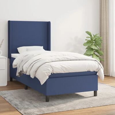 Jinlefu Blaues Bett mit Matratze - 90x190 cm - Bettart Jinlefu Blaues Bett mit Matratze - 90x190 cm - Bettart