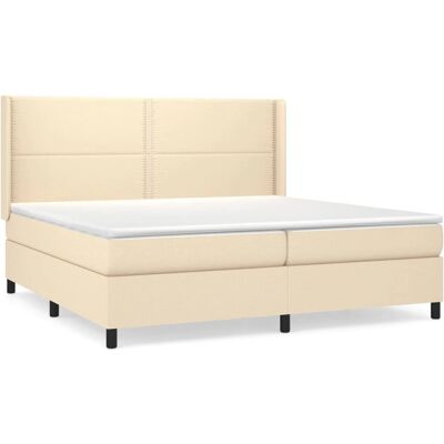 vidaXL 3131302 Bett - Komfortabel, Creme, 200x200cm vidaXL 3131302 Bett - Komfortabel, Creme, 200x200cm