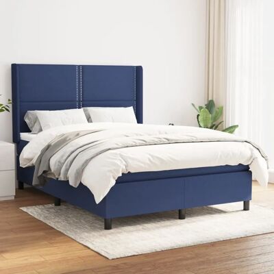 Lit box spring bleu vidaXL - Matelas & Structure - Publicité Lit box spring bleu vidaXL - Matelas & Structure - Publicité