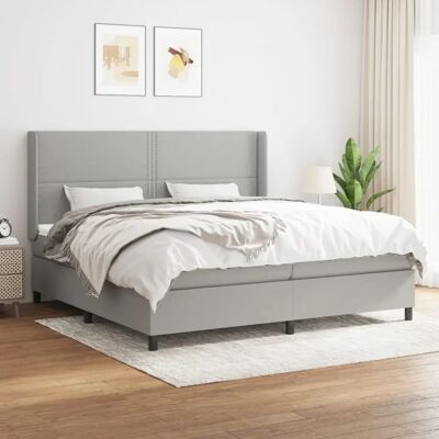 MAISONCHIC - Bett mit Federkernmatratze - Hellgrau - Betttyp MAISONCHIC - Bett mit Federkernmatratze - Hellgrau - Betttyp