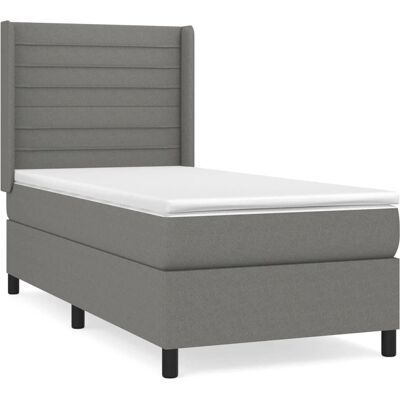 vidaXL Hori Dunkelgraues Bett - Taschenfederkernmatratze vidaXL Hori Dunkelgraues Bett - Taschenfederkernmatratze