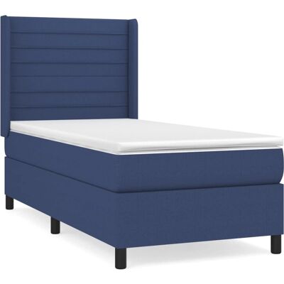 vidaXL Blau 80x200 cm Bett mit Taschenfederkernmatratze vidaXL Blau 80x200 cm Bett mit Taschenfederkernmatratze