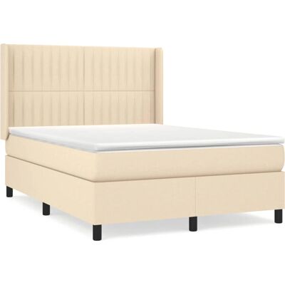 VidaXL Creme Bett - Unterstützende Taschenfederkernmatratze VidaXL Creme Bett - Unterstützende Taschenfederkernmatratze