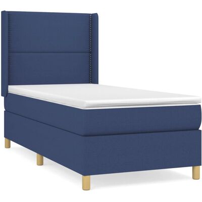 vidaXL Bett - Blau Taschenfederkernmatratze - Bett vidaXL Bett - Blau Taschenfederkernmatratze - Bett