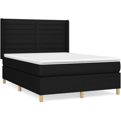 vidaXL Schwarzes 140x200cm Bett - Horizon Modell vidaXL Schwarzes 140x200cm Bett - Horizon Modell