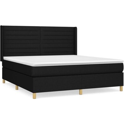 vidaXL Horizon Schwarzes Boxspringbett - Bett vidaXL Horizon Schwarzes Boxspringbett - Bett
