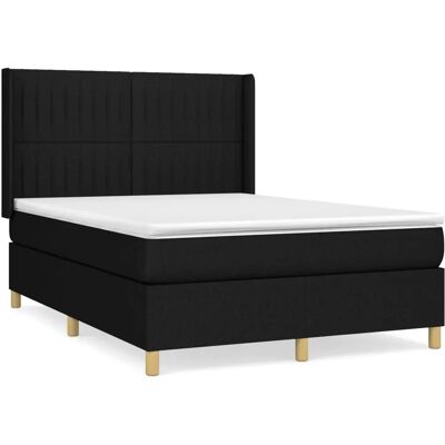 vidaXL Bett mit verstellbarem Kopfteil - Langlebiger Stoff, Mittelfest vidaXL Bett mit verstellbarem Kopfteil - Langlebiger Stoff, Mittelfest