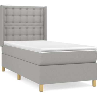 vidaXL Bett mit verstellbarem Kopfteil - Mittelfest vidaXL Bett mit verstellbarem Kopfteil - Mittelfest