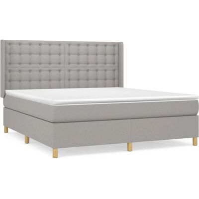 vidaXL Bett mit verstellbarem Kopfteil - Mittelfest vidaXL Bett mit verstellbarem Kopfteil - Mittelfest