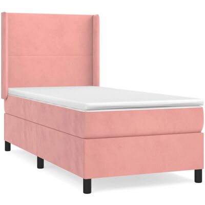 vidaXL Bett Rosa Samt 80x200cm - Bett vidaXL Bett Rosa Samt 80x200cm - Bett