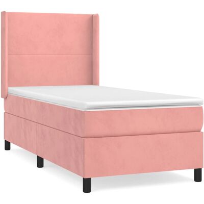 vidaXL Rosa Samtbetten mit Verstellbarem Kopfteil - Bett vidaXL Rosa Samtbetten mit Verstellbarem Kopfteil - Bett