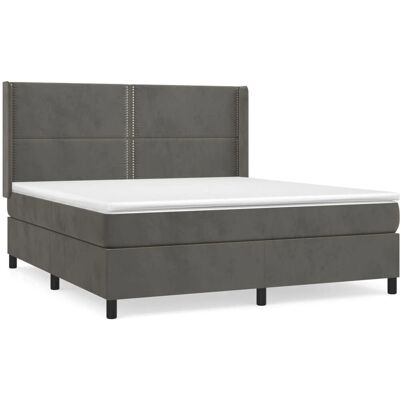vidaXL Bett - 9264 - Samt, Verstellbares Kopfteil, Taschenfederkernmatratze - Bett vidaXL Bett - 9264 - Samt, Verstellbares Kopfteil, Taschenfederkernmatratze - Bett