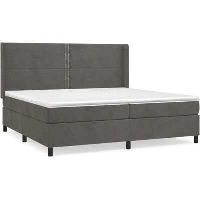 vidaXL 3132760 Lit - Gris foncé en velours - Publicité vidaXL 3132760 Lit - Gris foncé en velours - Publicité