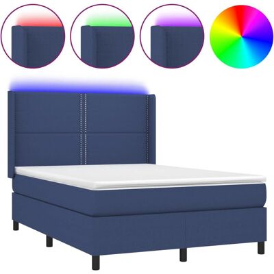 vidaXL Bett mit Matratze & LED - Unterstützend, Verstellbar, Modern vidaXL Bett mit Matratze & LED - Unterstützend, Verstellbar, Modern